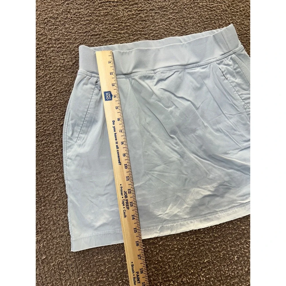 Eddie Bauer Travex Skort Light Blue Grey Hiking Athletic Skirt Womens 8